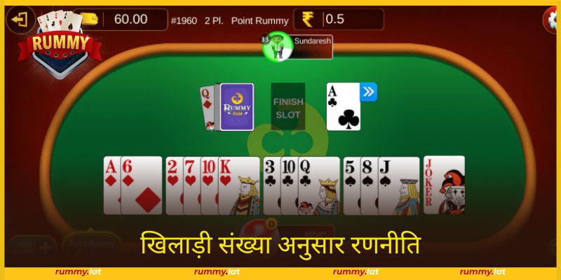 प्रत्येक सत्र के लिए खिलाड़ी संख्या अनुसार रणनीति